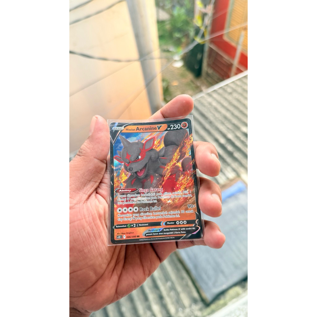 Arcanine V 046/098 RR pokemon card indonesia