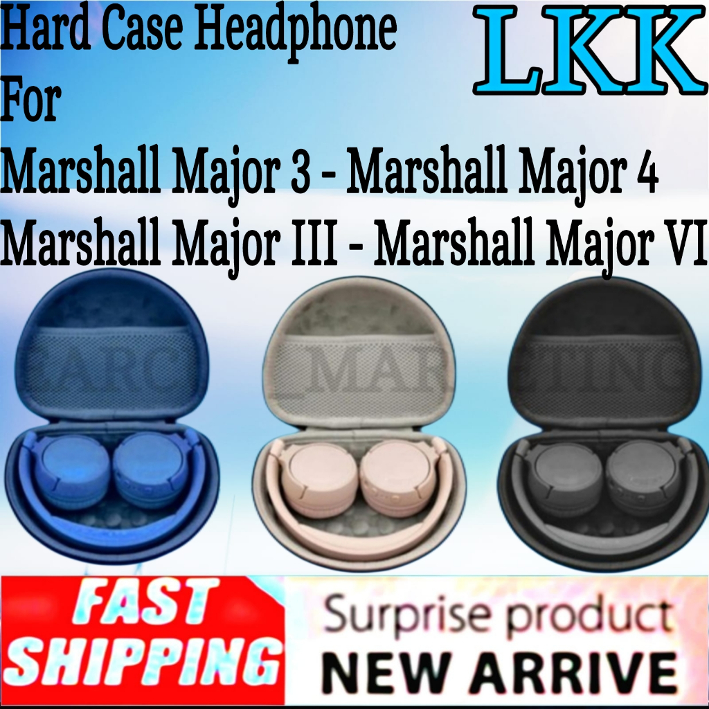 Bag Headphone / Hard Case Headphones Marshall Major 3 - Marshall Major 4 - Marshall Major III - Mars