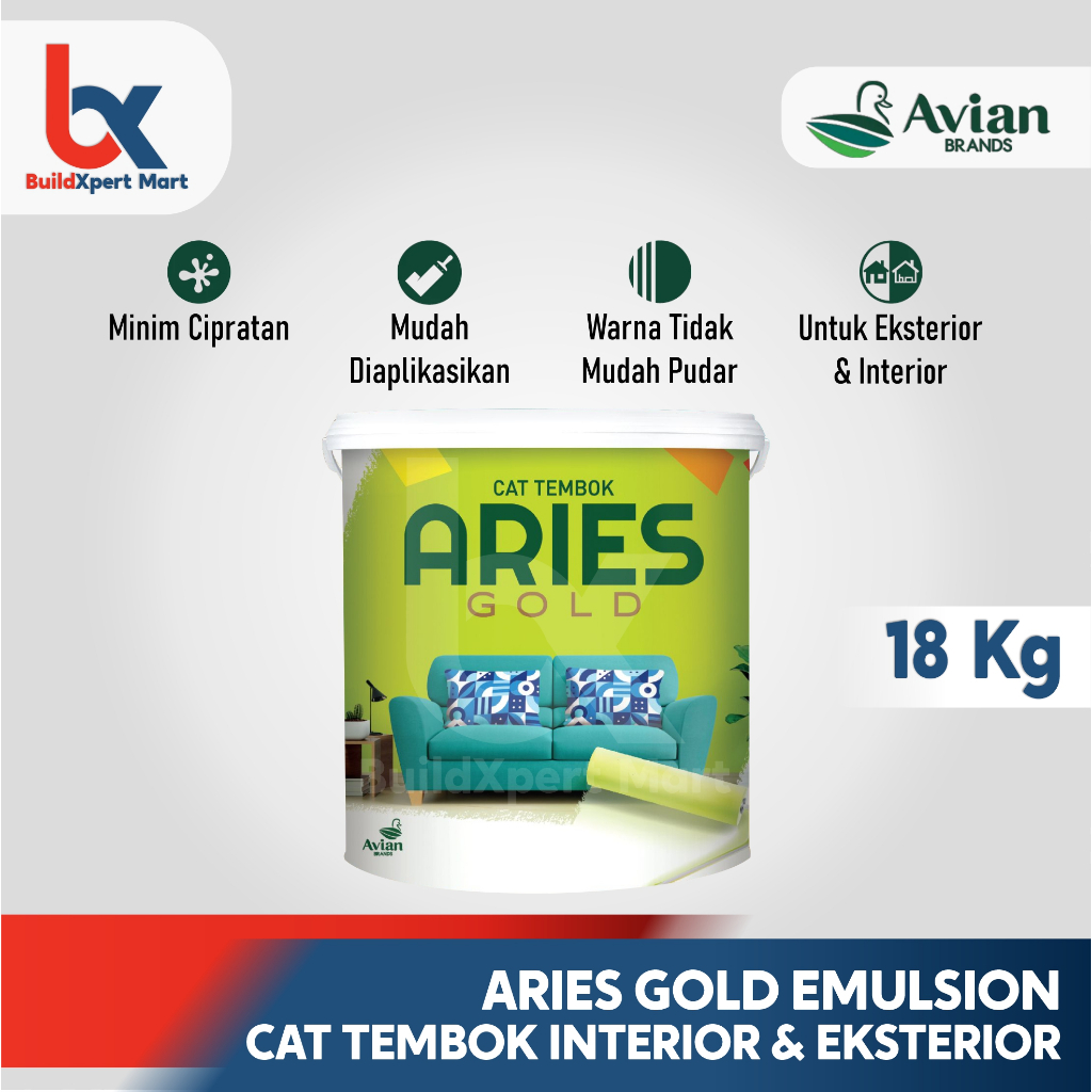 Aries Gold 18Kg Cat Tembok Interior & Eksterior