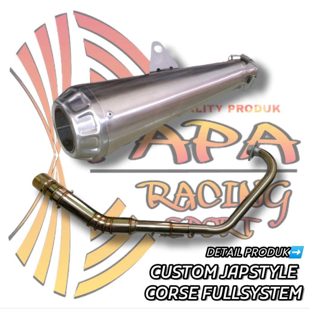 Knalpot Japstyle Tiger Megapro Verza Byson Scorpio Pulsar XSR 155 Vixion R15 MT15 Xabre Jupiter mx C
