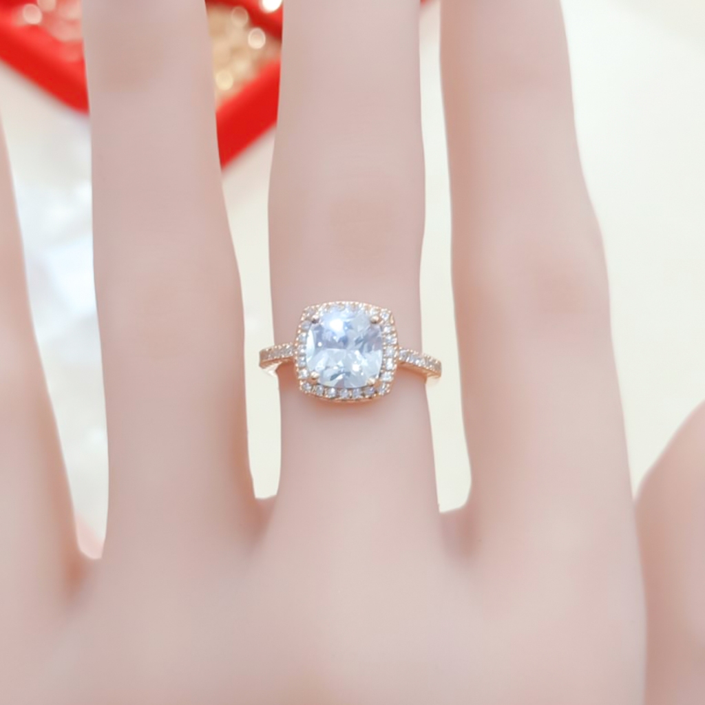 Cincin Xuping Permata KOTAK GOLD MEWAH PARIS