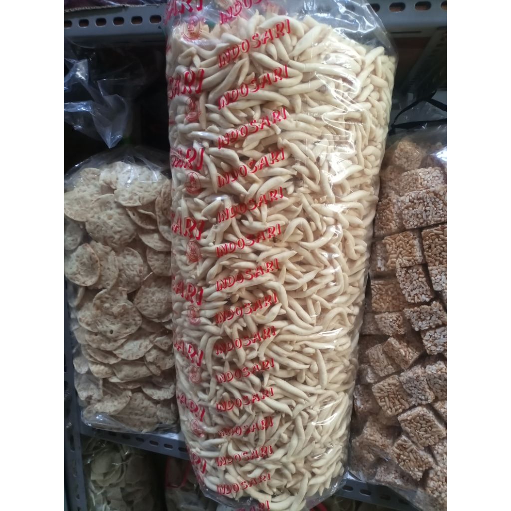 1 ball isi 4 kg stik keju Indosari/ telor gabus rasa asin gurih cemilan kiloan makanan ringan repack