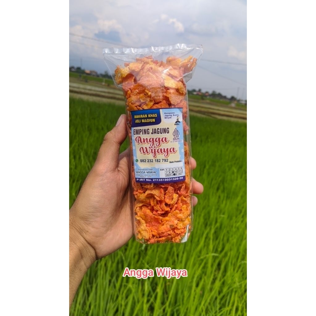 EMPING JAGUNG BALADO,EMPING JAGUNG,EMPING,KERIPIK JAGUNG,KERIPIK