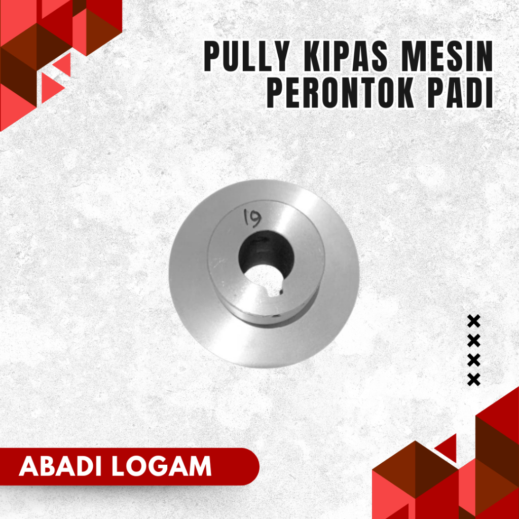Pully Kipas Mesin Perontok Padi / Pulley Kipas Mesin Perontok Padi A1 3 inch as 19mm