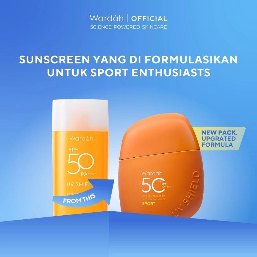 GC KOSMETIK  Wardah UV Shield Active Protection Serum Sunblock Sunscreen SPF 50 PA/Wardah SUNBLOCK