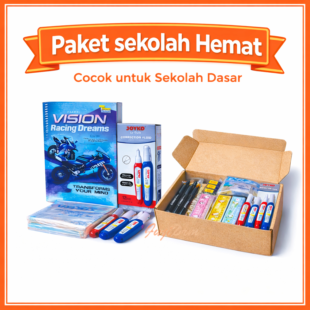 Paket Sekolah Hemat SD Lengkap | Alat Tulis Anak Murah Berkualitas | ATK Sekolah Isi Banyak