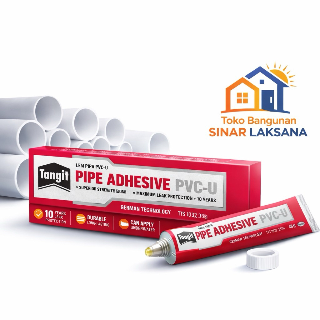 Tangit Lem Pipa PVC-U 40g Original – Lem PVC Kuat Tahan Air & Bocor