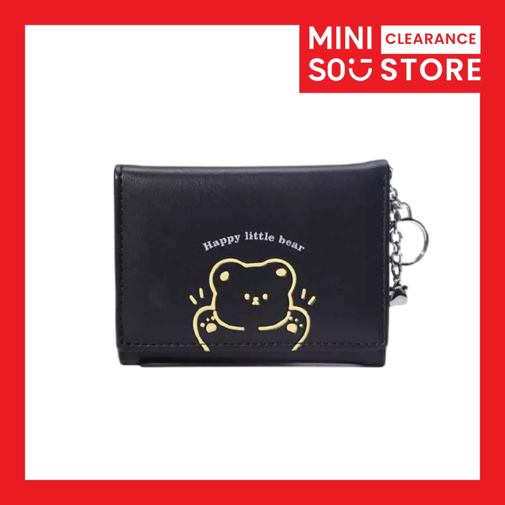 [CLEARANCE] Miniso Dompet Wanita Lipat Kecil Card Holder Dompet Wanita Mini Kecil Lucu Short Wallet 
