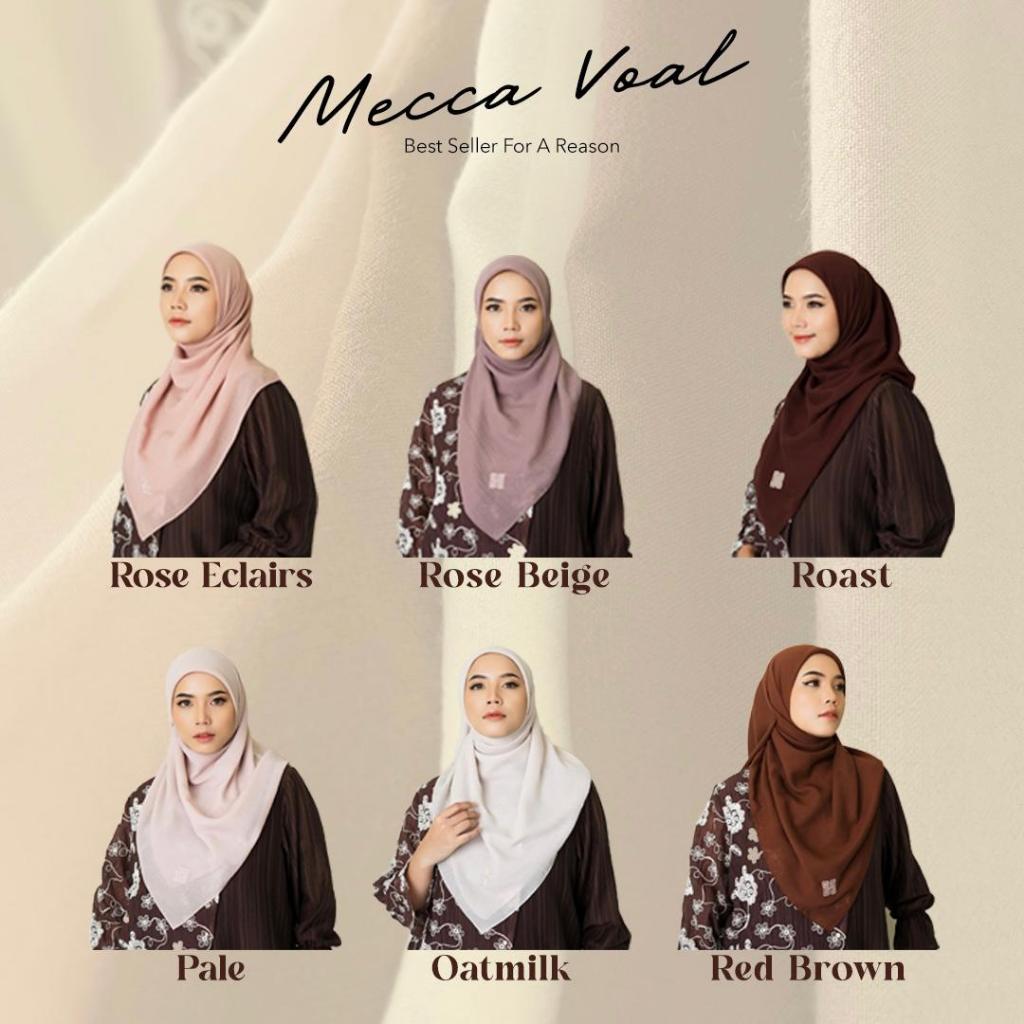 Restu Anggraini - Mecca Voal Scarf Hijab Segiempat Polos