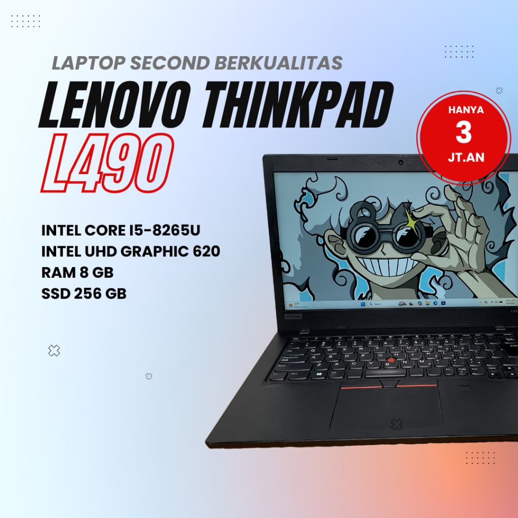 LENOVO THINKPAD L490 | Intel Core i5-8265U RAM 8 GB SSD 256 GB