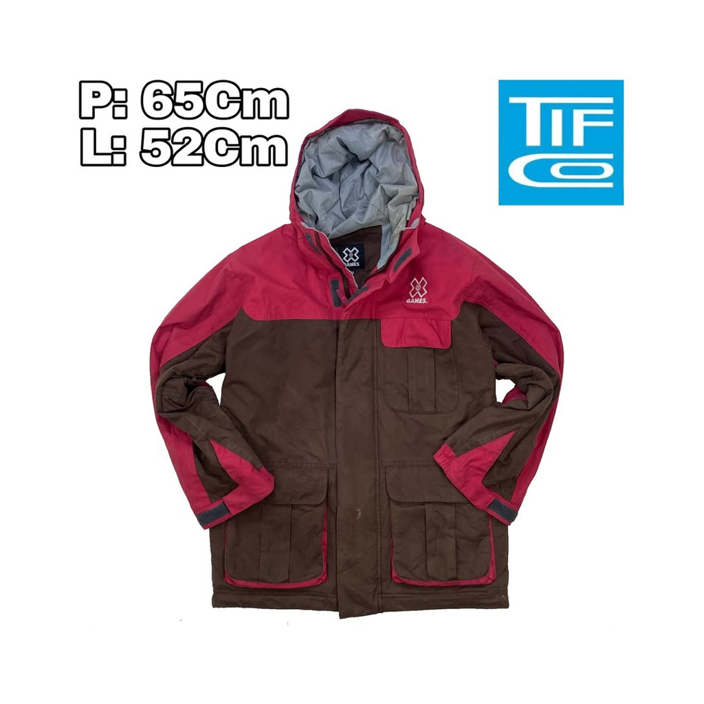 Jaket Snowboard Parka Outdoor Waterproof Games Winter Tebal Musim Dingin Hiking Pendaki Gunung