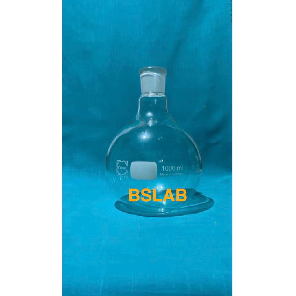 Labu Alas Datar 1000ml DURAN Original / Labu Didih 1000ml /Boiling Flask DURAN