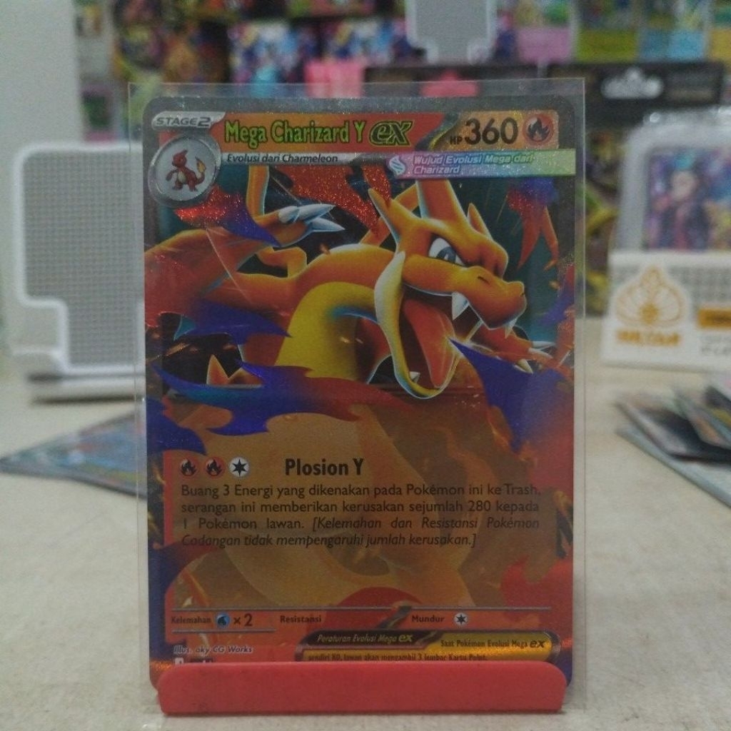 MEGA CHARIZARD Y EX RR LEDAKAN PENIADA