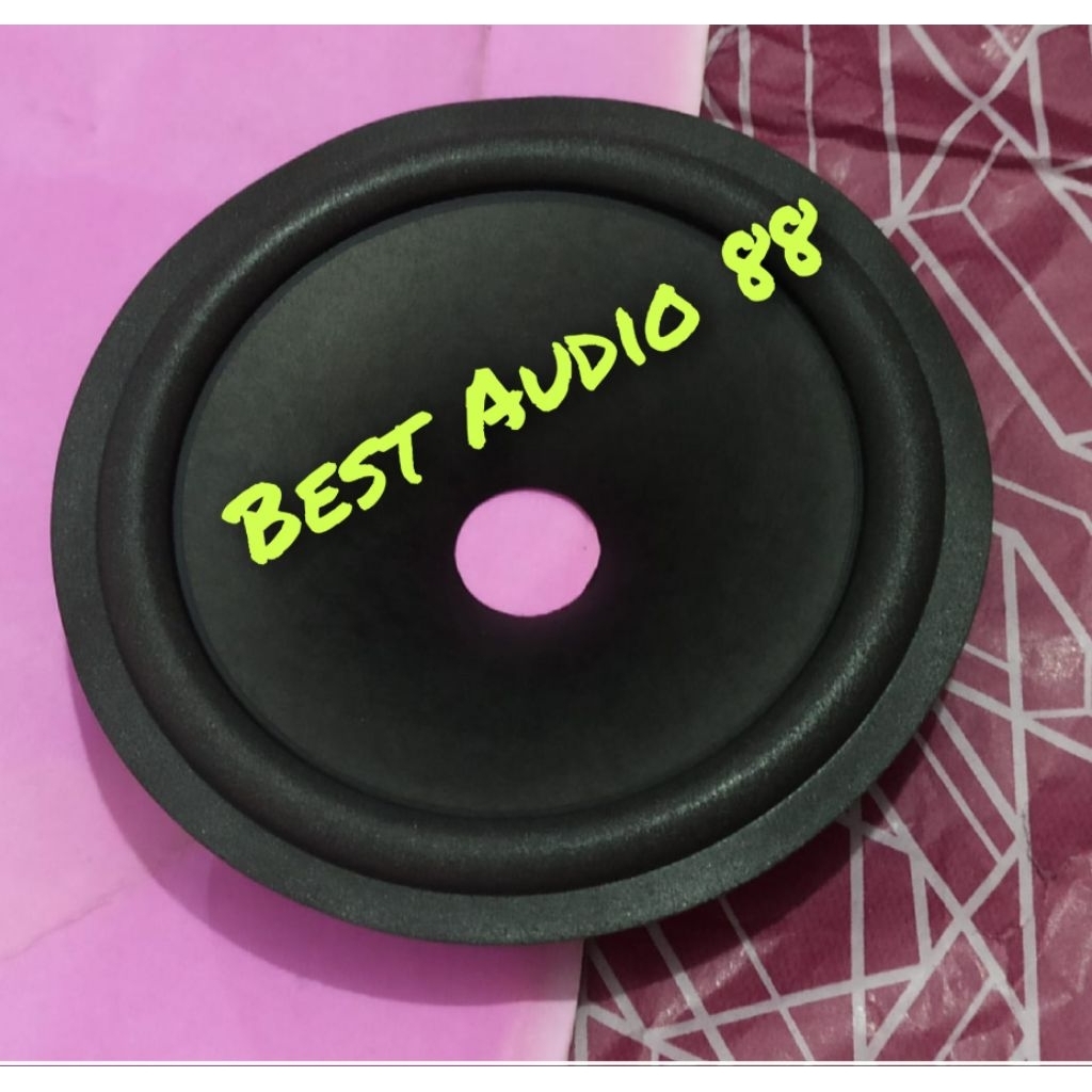 Daun kertas speaker 5inch 5 inch woofer spon polos hitam dove voice 20mm tinggi 2cm