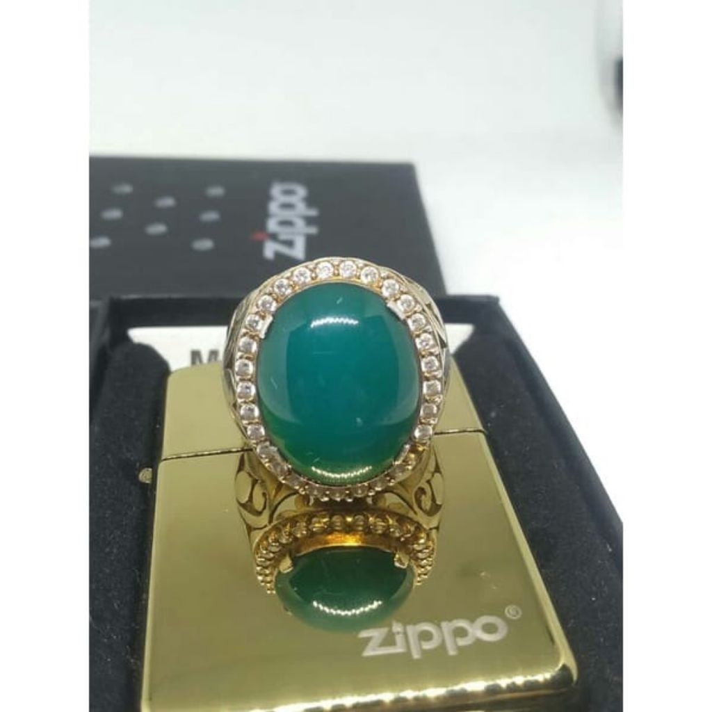 Cincin Perak Mewah Bacan Doko Natural