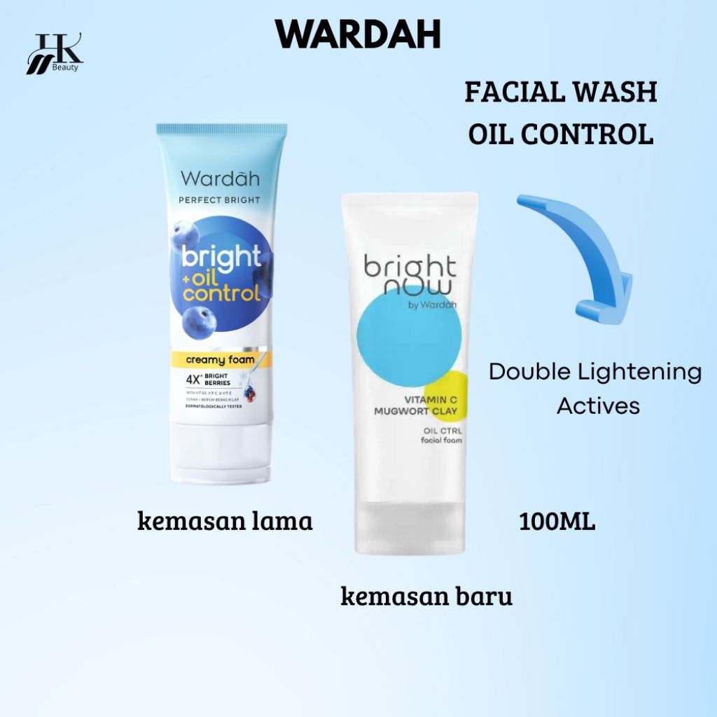 Wardah Perfect Bright Creamy Foam (Bright + Oil Control) - Facial Foam Wardah - Oil Control - Sabun 