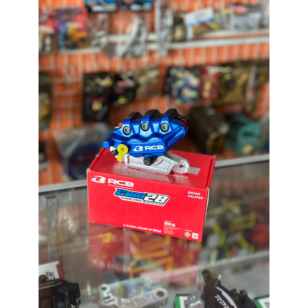 Kaliper rcb honda beat scoopy vario blue disk 220mm 260mm