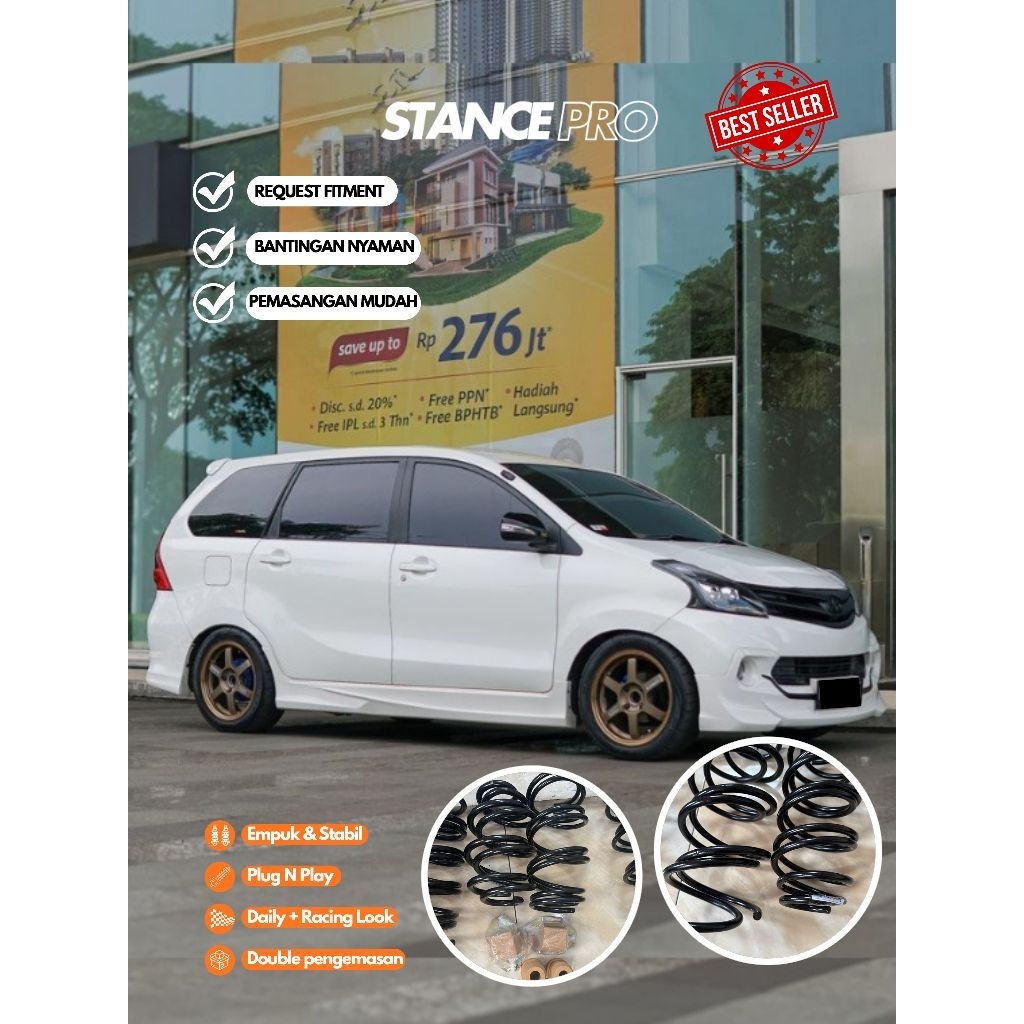 Per Ceper Loweringkit Toyota Avanza/Xenia Per Custom Nyaman Untuk Harian Empuk Dan Tidak Limbung