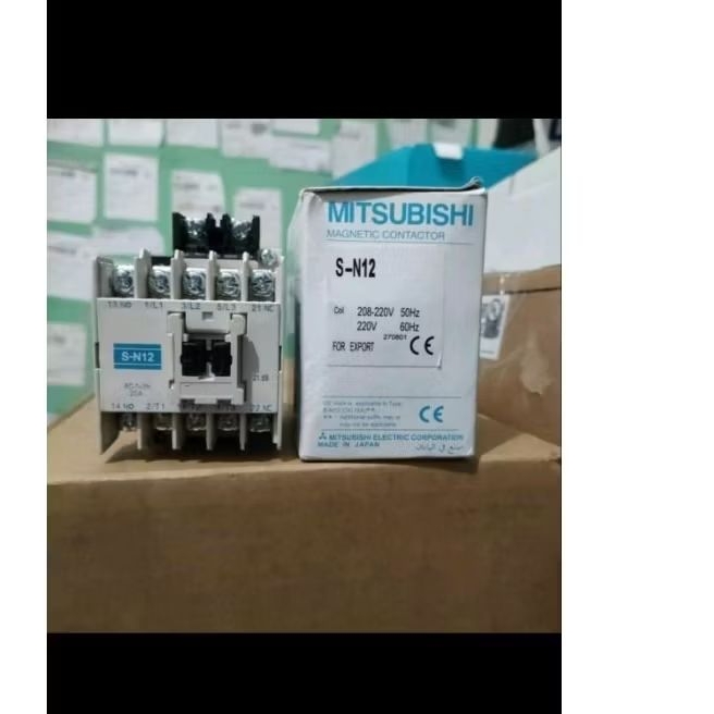 MAGNETIC CONTACTOR SN-12 20A 3P SN12 S-N12 Kontaktor Magnet mitsubishi 20A 110V - 220V - 380V