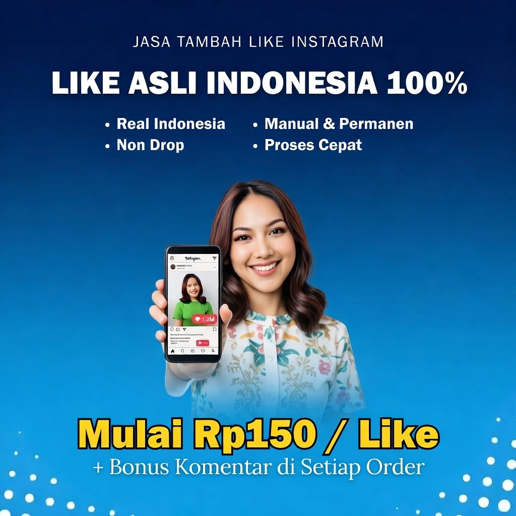 Jasa Like Instagram Indonesia Real Manual Permanen Murah Bergaransi - SDS