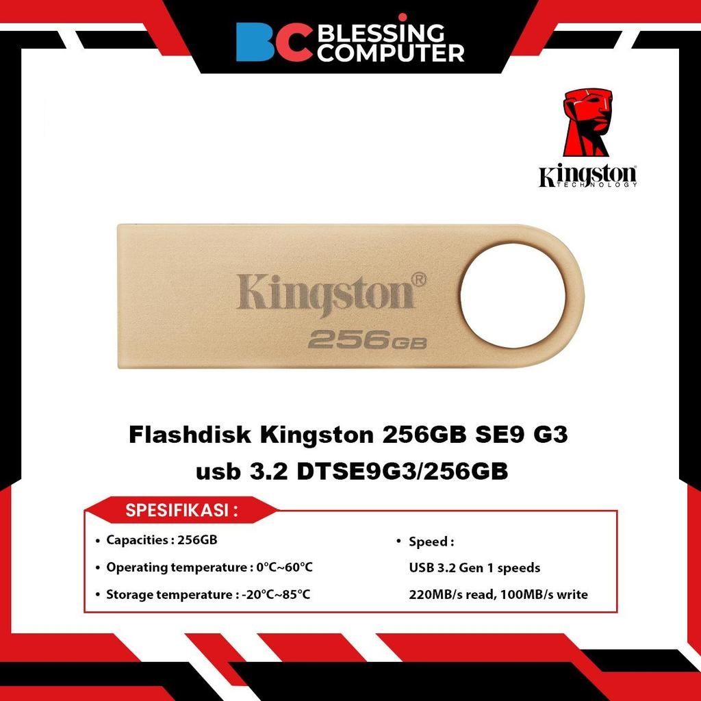 Flashdisk Kingston 256GB SE9 G3 usb 3.2 DTSE9G3/256GB