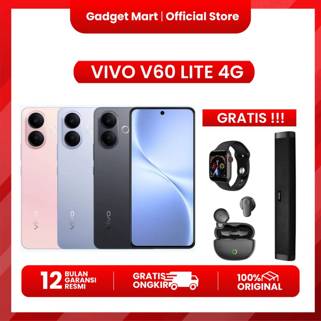 VIVO V60 LITE 4G 8GB/256GB - NEW - GARANSI RESMI