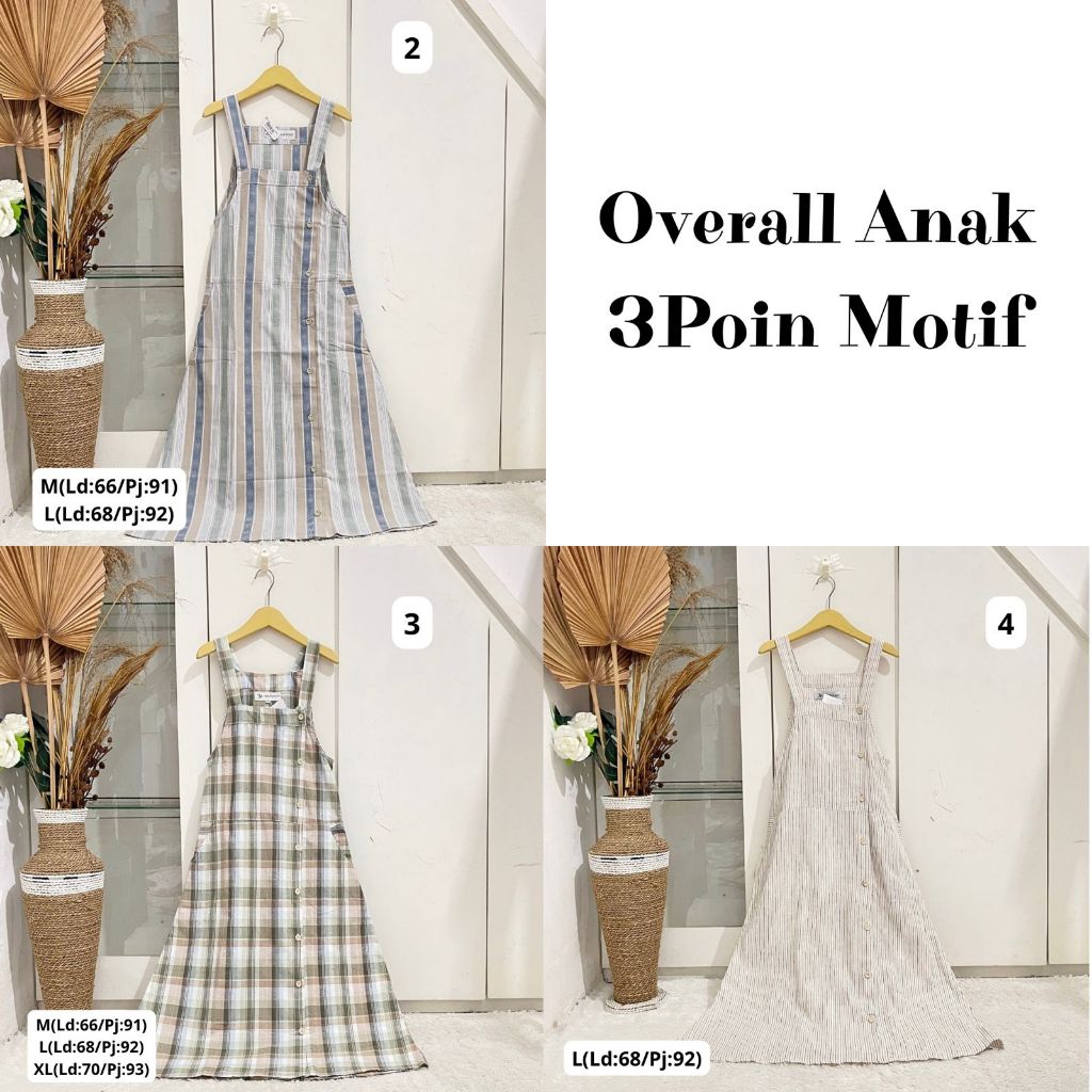 OVERAL ANAK MOTIF 3 POINT ORIGINAL