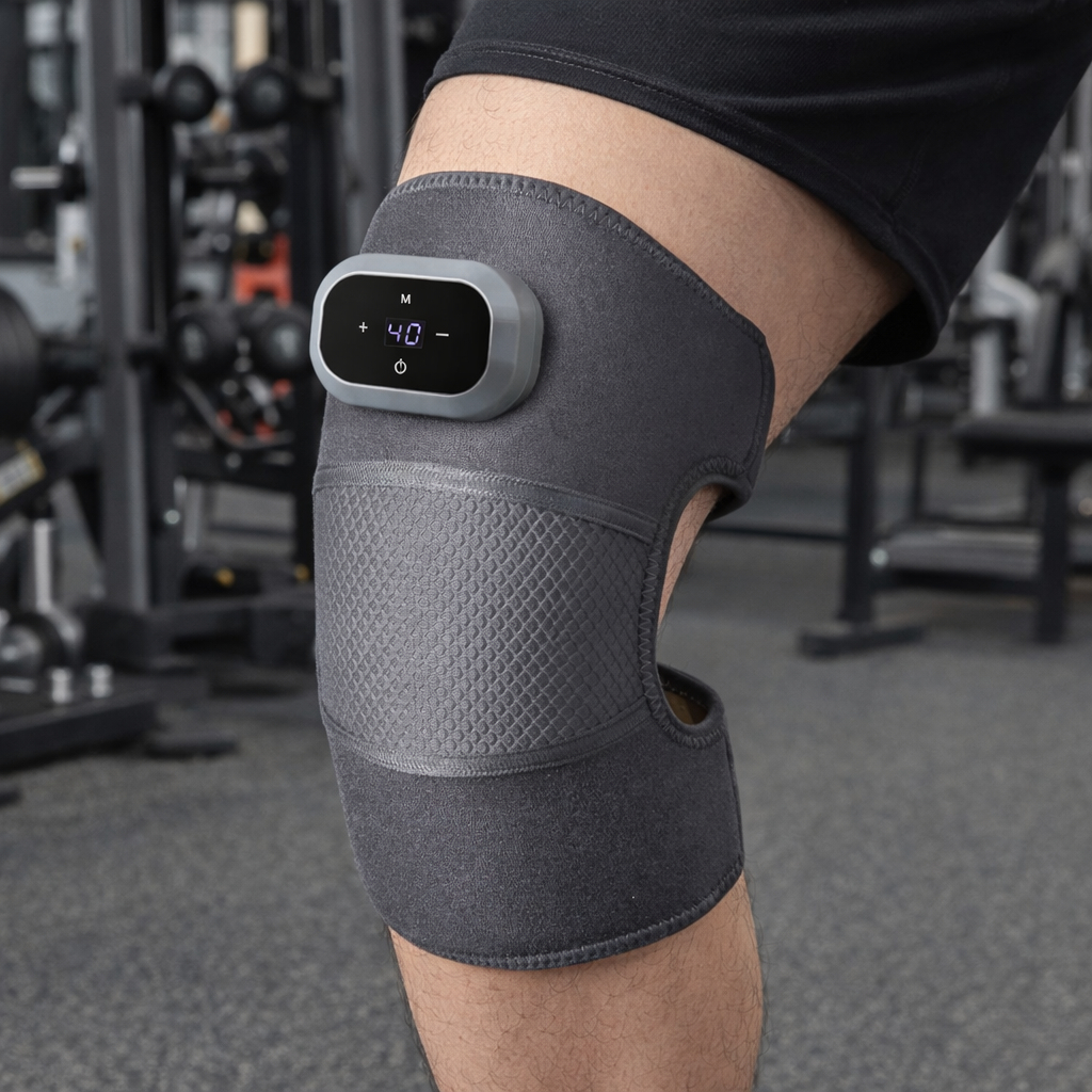 Alat Pijat Lutut Terapi Heating Knee Pad 3 Mode Getar | Therapi Lutut Wireless