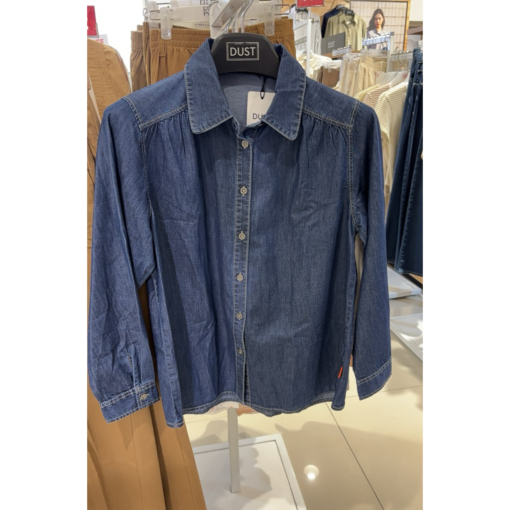 KEMEJA DENIM DUST BRAND MATAHARI ORIGINAL