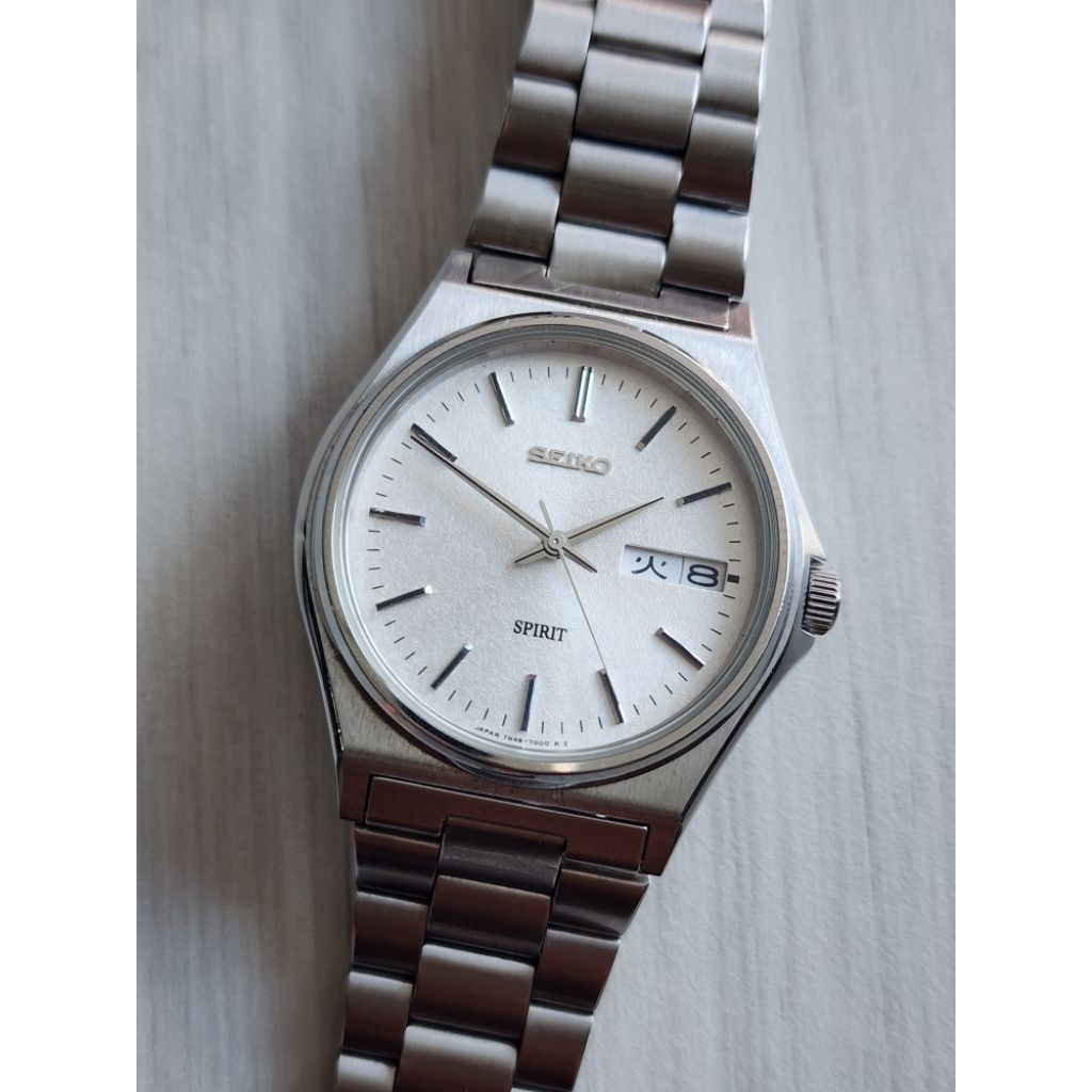 Seiko Spirit Snowflake Quartz Day Kanji 7N48-7000 JDM RARE