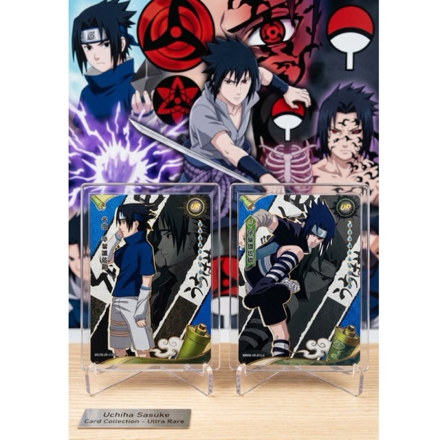 Set 2pcs Card TCG Naruto | Uchiha Sasuke [UR]