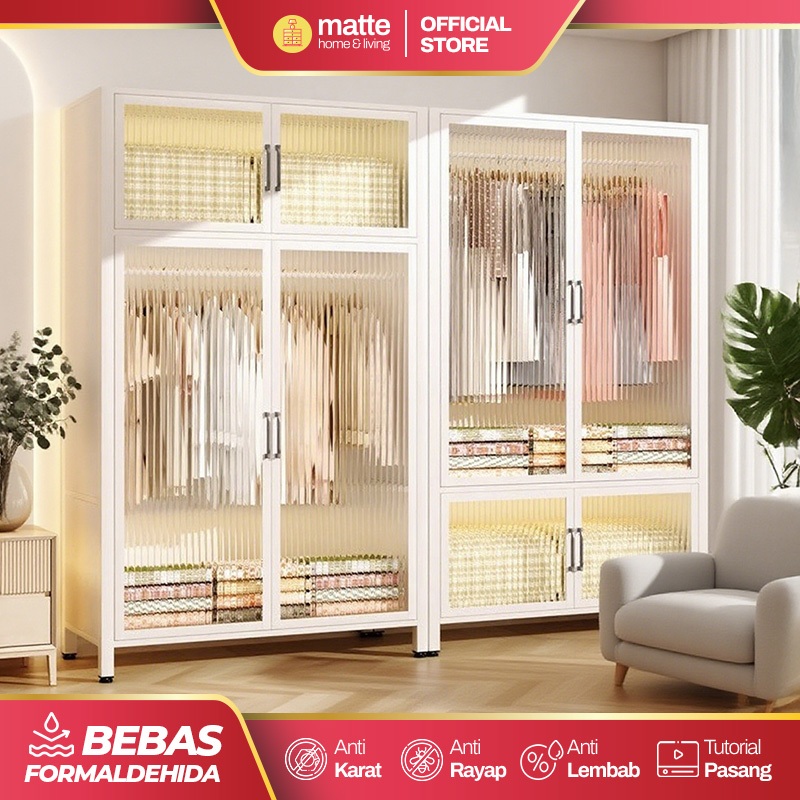 Wardrobe Lemari Pakaian Gantungan Lemari Baju Besi Lemari Besi Lemari Pakaian Full Besi