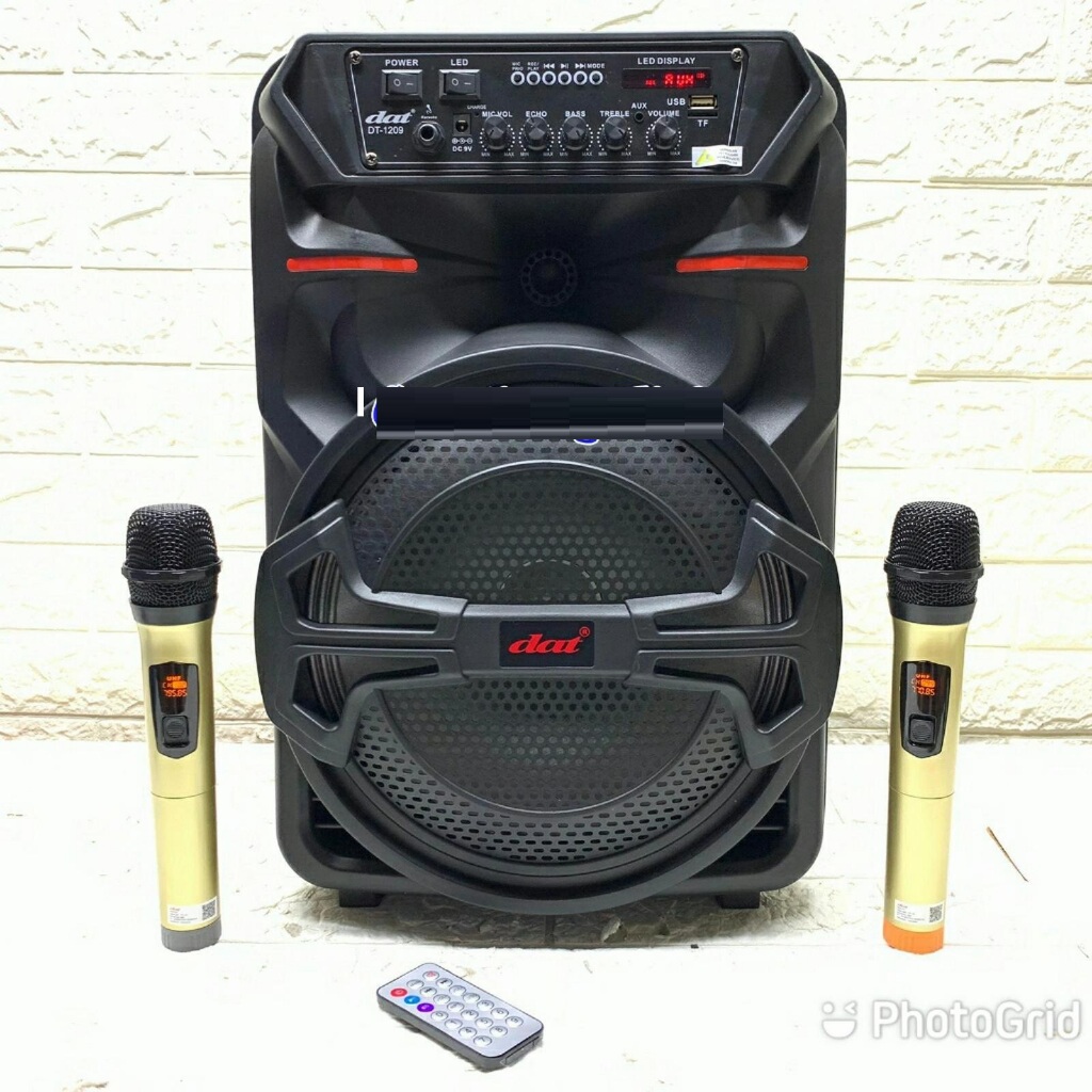 Speaker Portable Wireless DAT DT-1209 Bluetooth Garansi