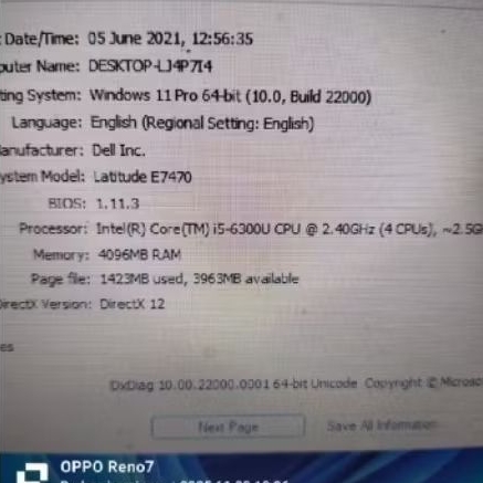 motherboard normal laptop dell latitude e7470 core i5-6300u