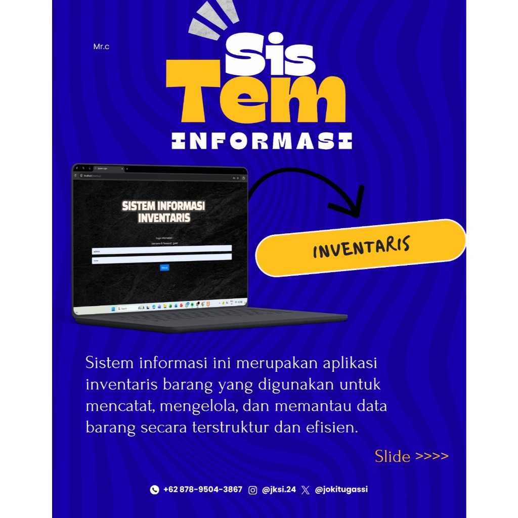 Source Code Sistem Informasi Aplikasi Inventaris/Inventory Berbasis Web