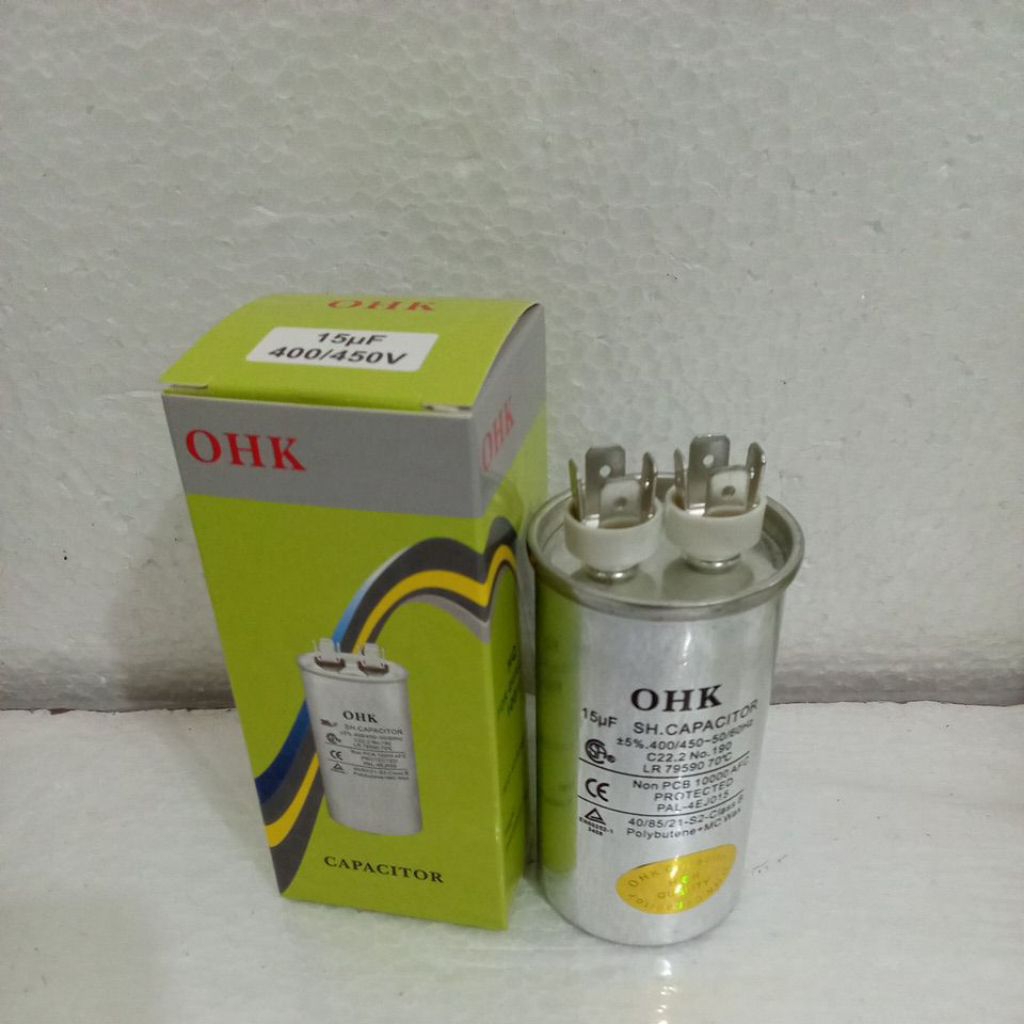KAPASITOR AC 15 UF OHK - CAPASITOR AC OHK
