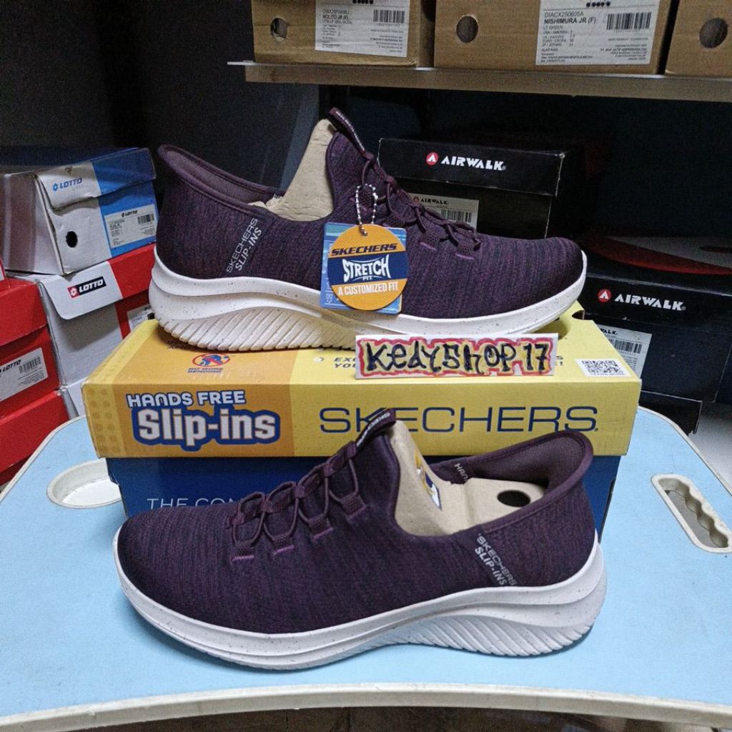 Sepatu Skechers 232936/BURG Ultra Flex 3.0 Top Range Burgundy Original Resmi sport station