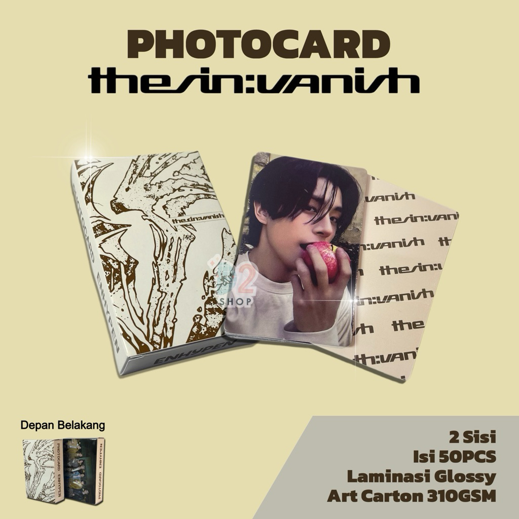 Photocard 50pcs Emhypen The sin Vanish Unleash D3sire Daydr3am Rom4nce Unt0ld Glossy 2 sisi