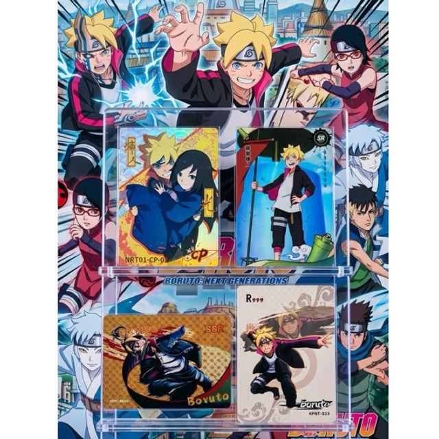 Set 4pcs CardMaster & Card CCG Boruto | Uzumaki Boruto [CP] [SR] [SSR] [R]
