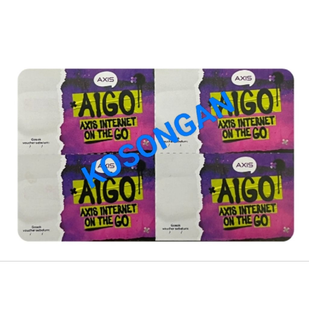 Voucher Axis Aigo Kosongan exp 2027