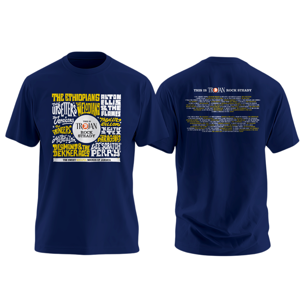 Baju Kaos Tshirt Trojan Rocksteady Reggae Music Culture