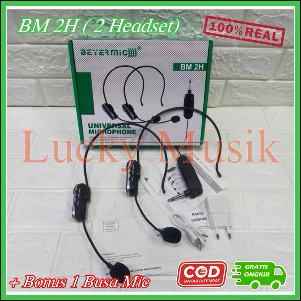 Mic wireless bando Bayermic BM 2H Original mic headset BM 1H mic imam mic headset bm 1 h mic bando b