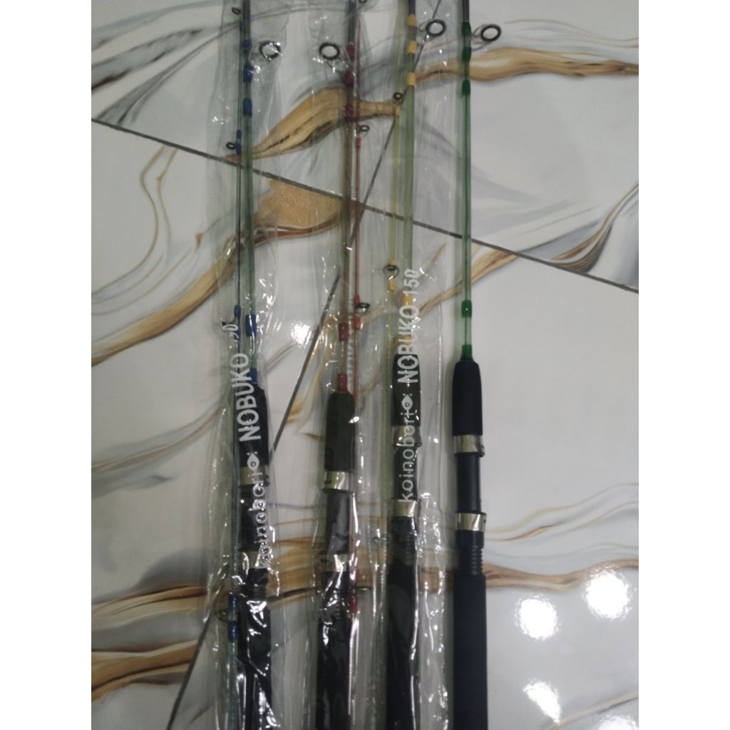 joran fiber transparan serat dalam + baut / drat koinobori nabuko 150 cm