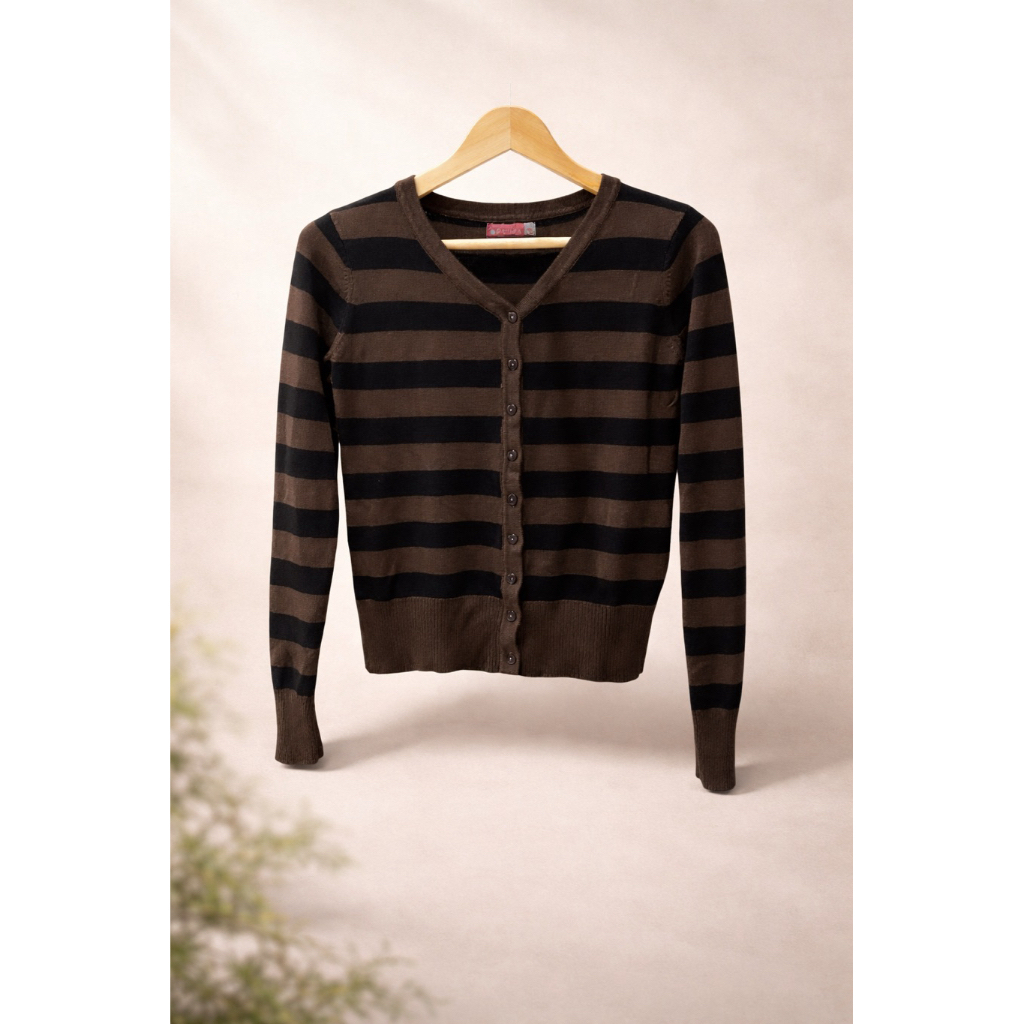 CARDIGAN KATUN KNIT FITTED - PREMIUM