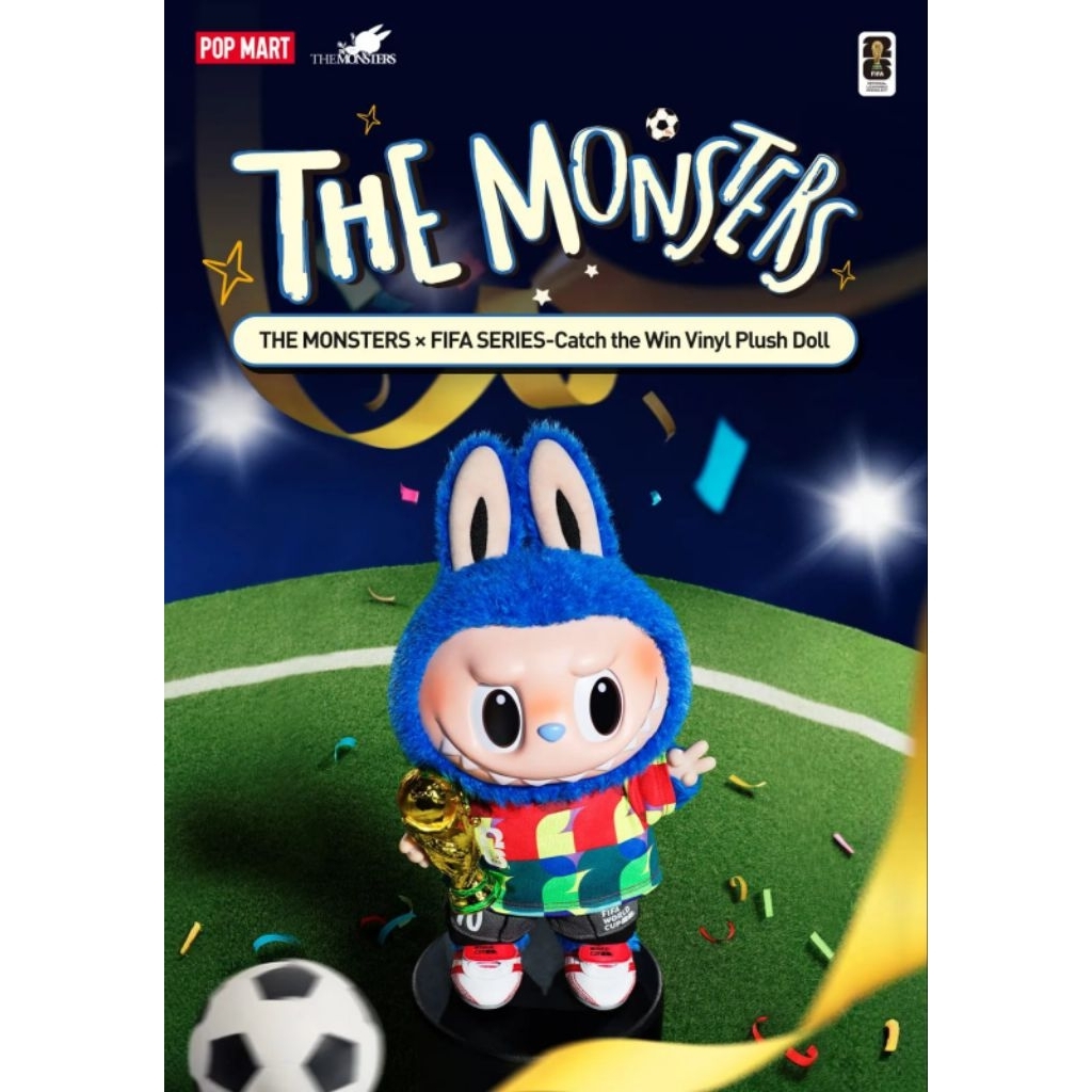 THE MONSTERS x FIFA SERIES - Catch The Win Vinyl Plush Doll - POP MART