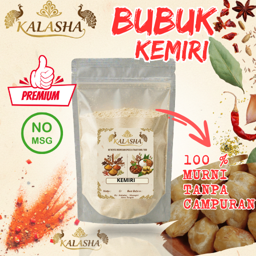 KALASHA - Bubuk Kemiri Non MSG Bubuk Kemiri Halus tanpa campuran Kemiri Bubuk Halus Murni