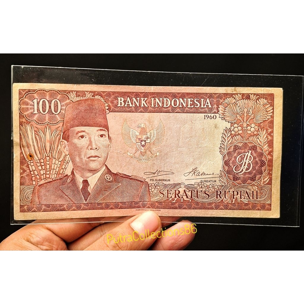 koleksi 100 rupiah seri sukarno tahun 1960 (A25)