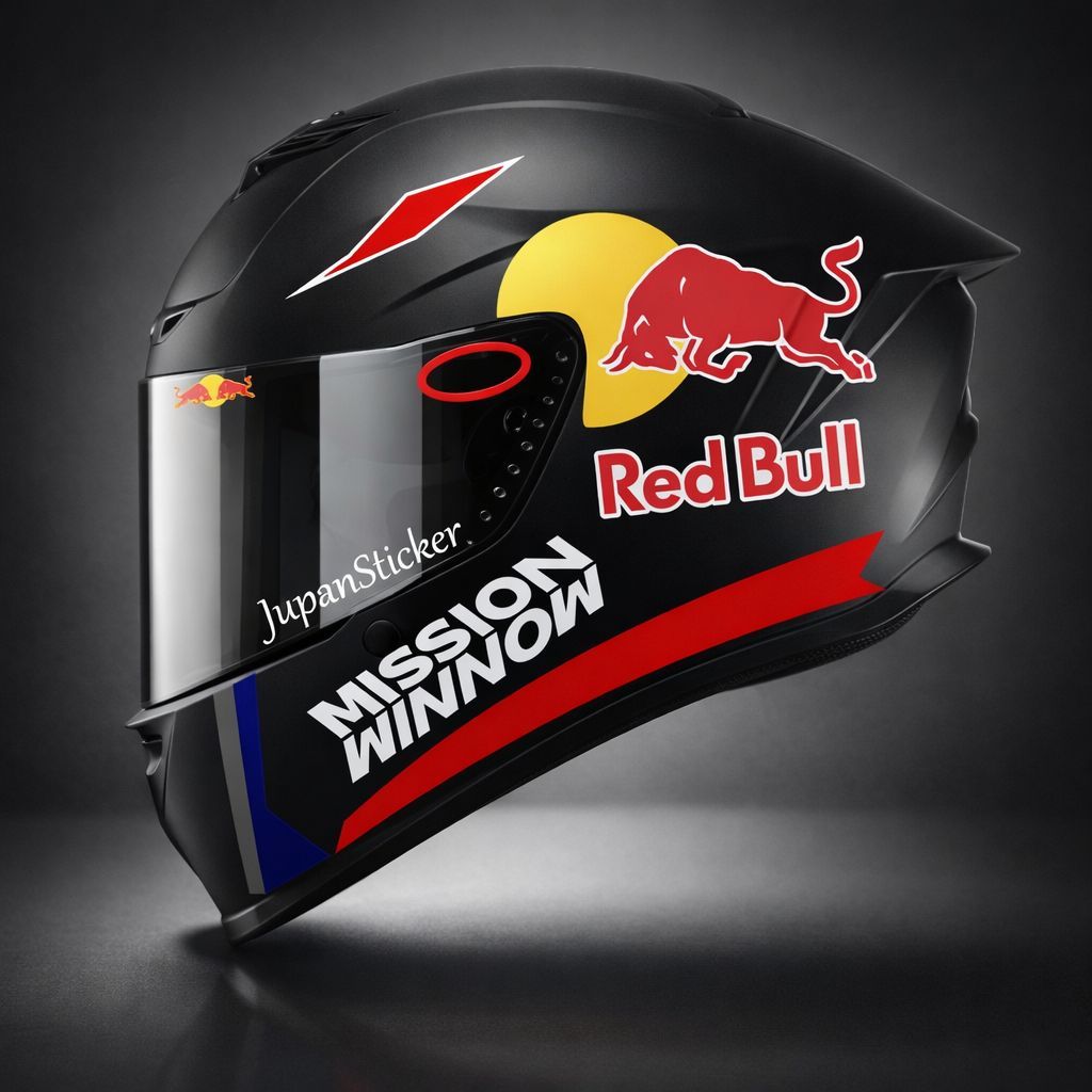 Sticker Helm Fullset Sticker Helm Redbull Dovi printcut