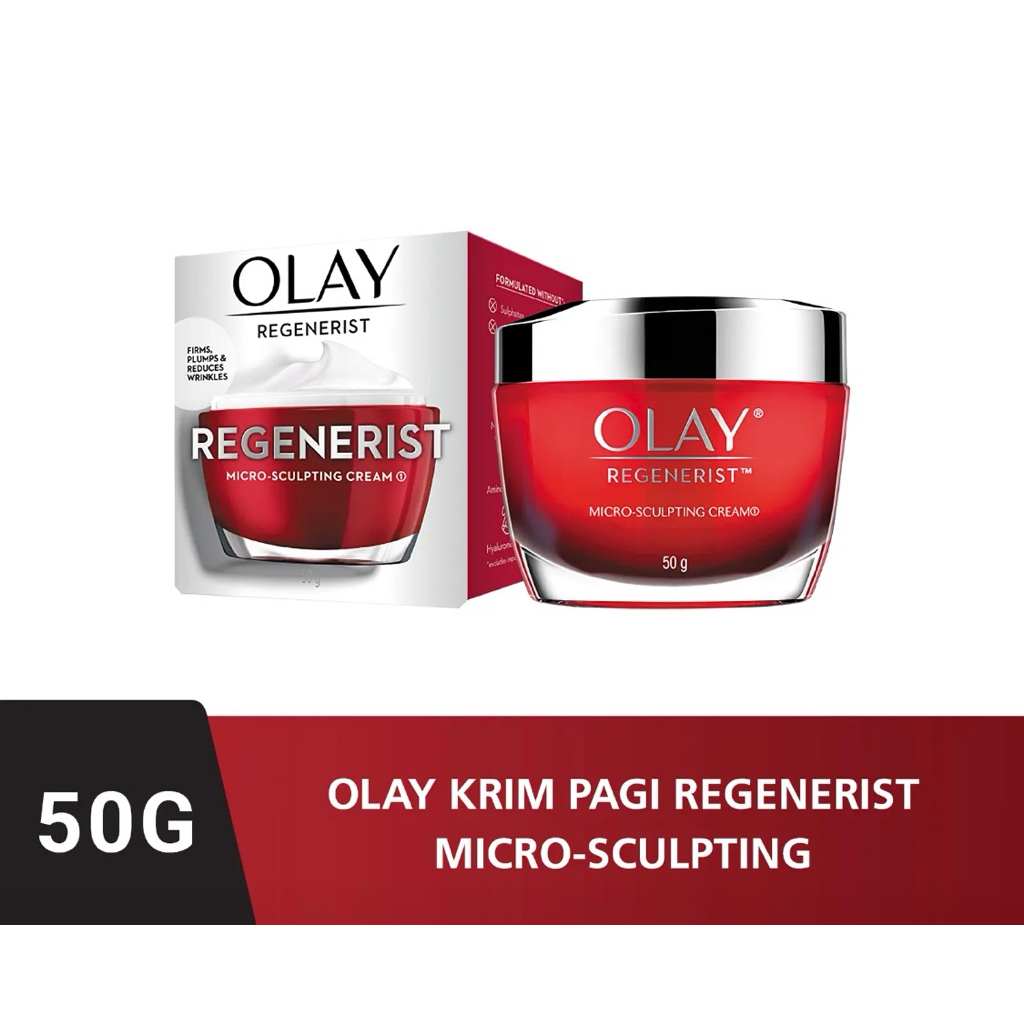 OLAY REGENERIST MICRO-SCULPTING CREAM 50GR KRIM PAGI DAY CREAM OLAY REGENERIST ORIGINAL SURABAYA