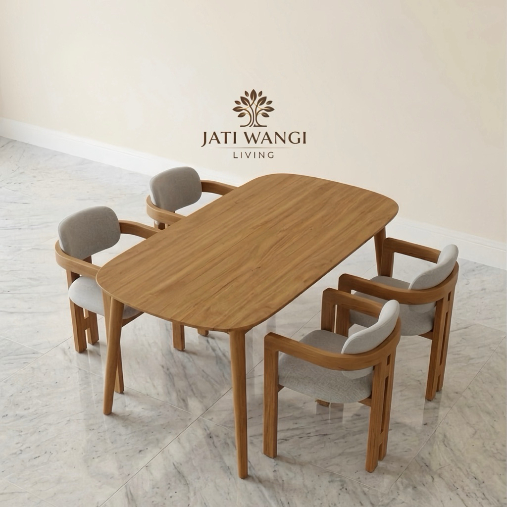 Dining Set Meja Makan Jati Set Meja Makan Kayu Jati Meja Makan Tamami Meja Makan Kayu Jati